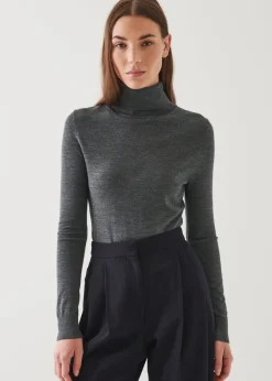 PATRICK ASSARAF Superfine Merino Turtleneck|Women Knitwear