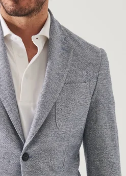 PATRICK ASSARAF Textured Cotton Linen Blend Blazer|Men Blazers