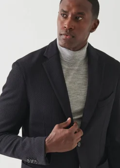 PATRICK ASSARAF Textured Nylon Two-Button Blazer|Men Blazers