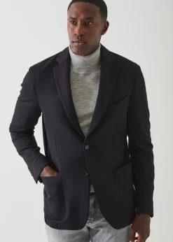 PATRICK ASSARAF Textured Nylon Two-Button Blazer|Men Blazers