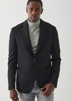 PATRICK ASSARAF Textured Nylon Two-Button Blazer|Men Blazers