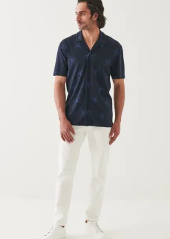 PATRICK ASSARAF Textured Stitch Cotton Blazer|Men Blazers