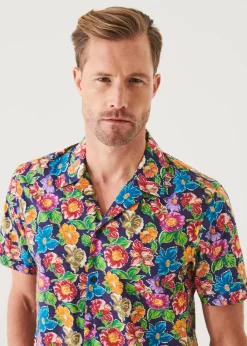 PATRICK ASSARAF Tropical Camp Collar Shirt|Men Shirts