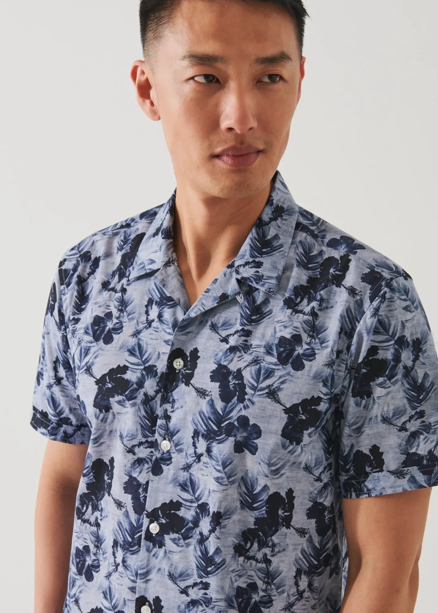PATRICK ASSARAF Tropical Floral Print Camp Collar Shirt|Men Shirts