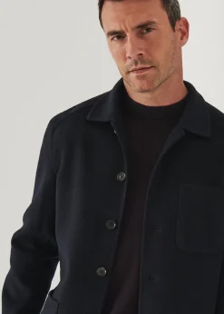 PATRICK ASSARAF Wool Cashmere Chore Jacket|Men Outerwear