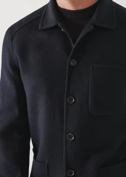 PATRICK ASSARAF Wool Cashmere Chore Jacket|Men Outerwear