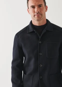 PATRICK ASSARAF Wool Cashmere Chore Jacket|Men Outerwear