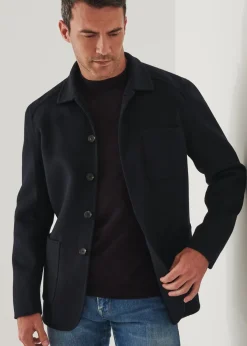 PATRICK ASSARAF Wool Cashmere Chore Jacket|Men Outerwear