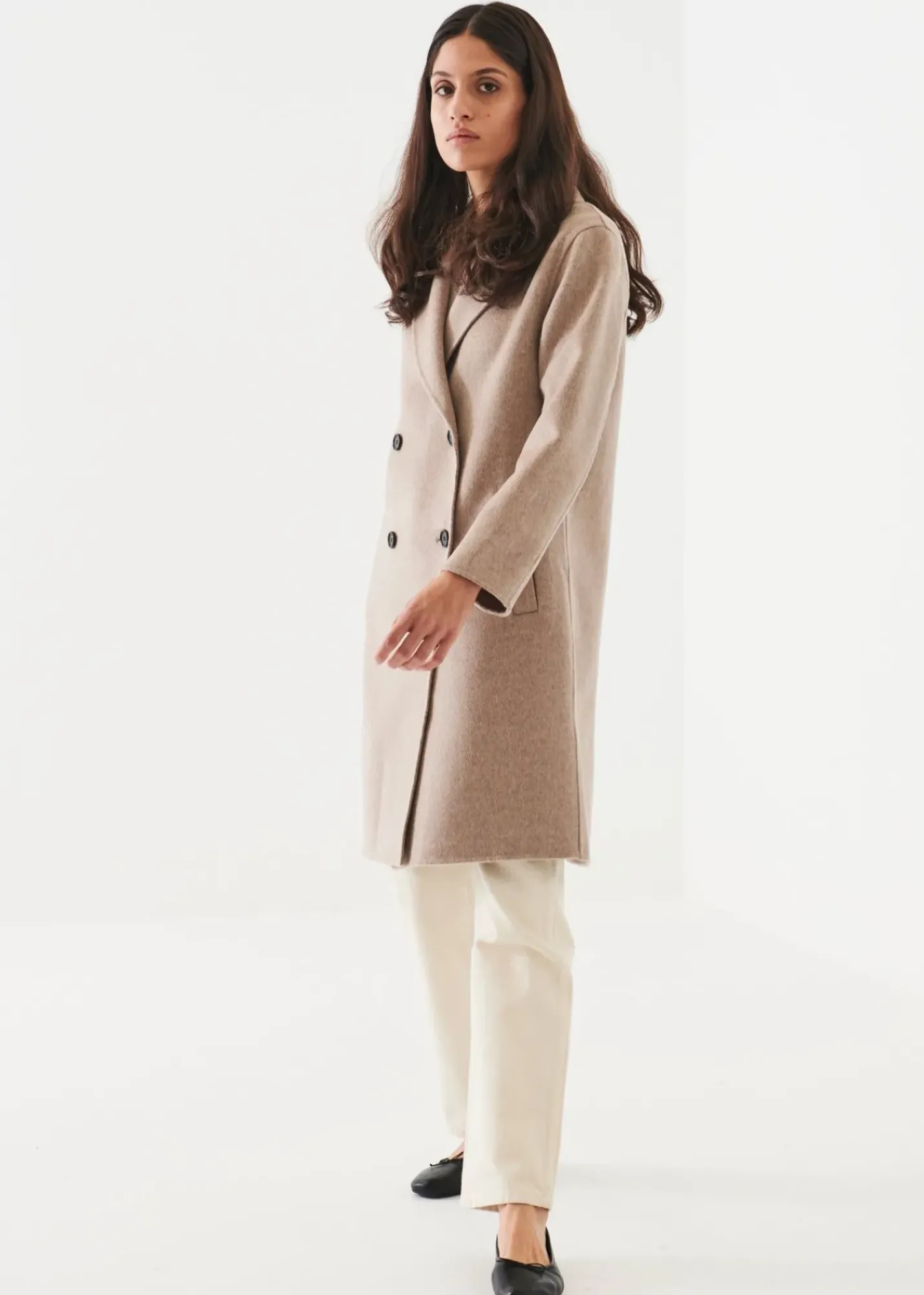 PATRICK ASSARAF Wool Cashmere Coat|Women Outerwear