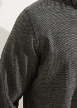 PATRICK ASSARAF Wool Houndstooth Shirt|Men Shirts