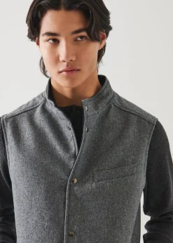 PATRICK ASSARAF Wool Reversible Vest|Men Outerwear