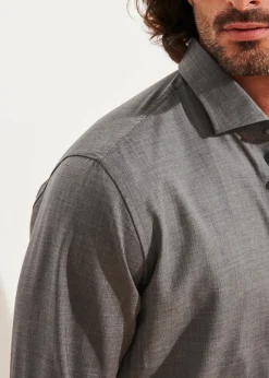 PATRICK ASSARAF Wool Shirt|Men Shirts