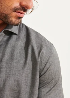 PATRICK ASSARAF Wool Shirt|Men Shirts