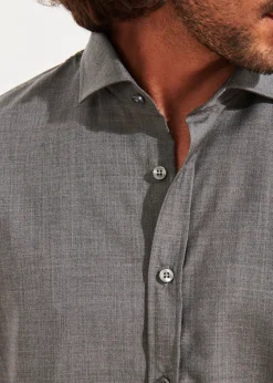 PATRICK ASSARAF Wool Shirt|Men Shirts