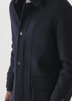 PATRICK ASSARAF Wool-Cashmere Car Coat|Men Outerwear