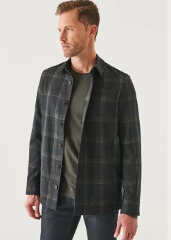 PATRICK ASSARAF Wool-Cashmere Shirt Jacket|Men Shirt Jackets