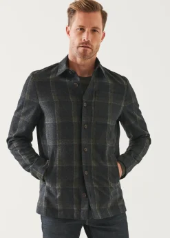 PATRICK ASSARAF Wool-Cashmere Shirt Jacket|Men Shirt Jackets